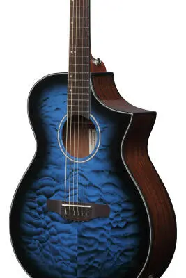 AEWC16QA Acoustic/Electric Guitar - Transparent Blue Sunburst
