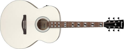 Ibanez - AJ70M2E Acoustic/Electric Guitar - Pearl White High Gloss