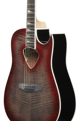 ALT50FA Altstar Acoustic/Electric Guitar - Red Doom Burst