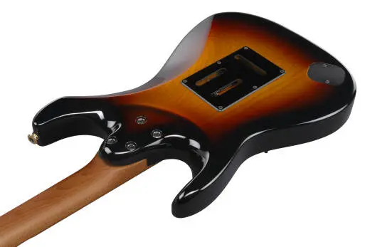 AZ Prestige 6-String Electric Guitar with Hardshell Case - Tri Fade Burst Flat