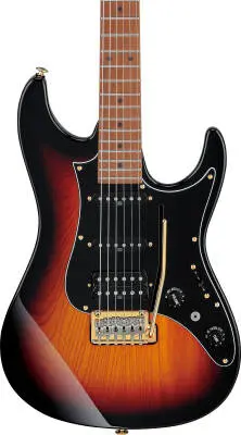 AZ Prestige 6-String Electric Guitar with Hardshell Case - Tri Fade Burst Flat