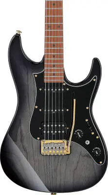 AZ Prestige 6-String Electric Guitar with Hardshell Case - Transparent Gray Burst