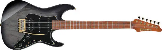 Ibanez - AZ Prestige 6-String Electric Guitar with Hardshell Case - Transparent Gray Burst