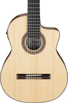 Classical 7-String Acoustic/Electric Guitar with Hardshell Case - Natural High Gloss