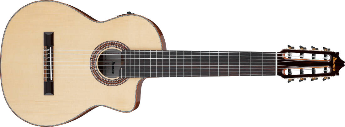 Classical 8-String Acoustic/Electric Guitar with Hardshell Case - Natural High Gloss