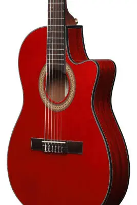 GA35TCE Classical Acoustic/Electric Guitar - Sapphire Red