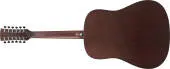 PF5412 12-String Acoustic Guitar - Weathered Black Open Pore Top
