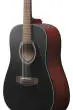 PF5412 12-String Acoustic Guitar - Weathered Black Open Pore Top