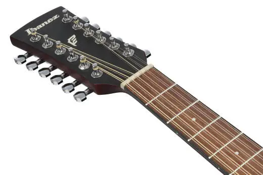 PF5412 12-String Acoustic Guitar - Weathered Black Open Pore Top