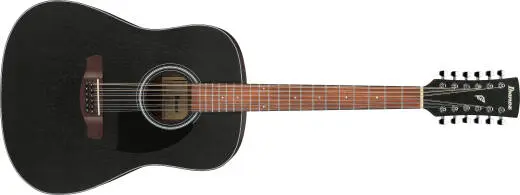 Ibanez - PF5412 12-String Acoustic Guitar - Weathered Black Open Pore Top