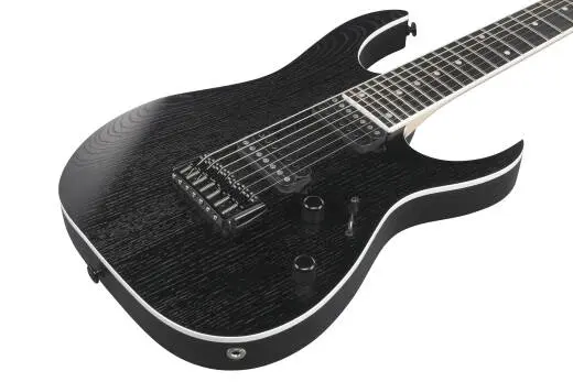 RG Prestige 7-String Electric Guitar with Hardshell Case - Weathered Black