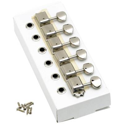 American Vintage Stratocaster/Telecaster Tuning Machines - Left-Handed - Nickel (Set of 6)