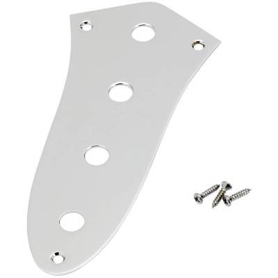 Fender - Jazz Bass Control Plate - 4-Hole - Chrome
