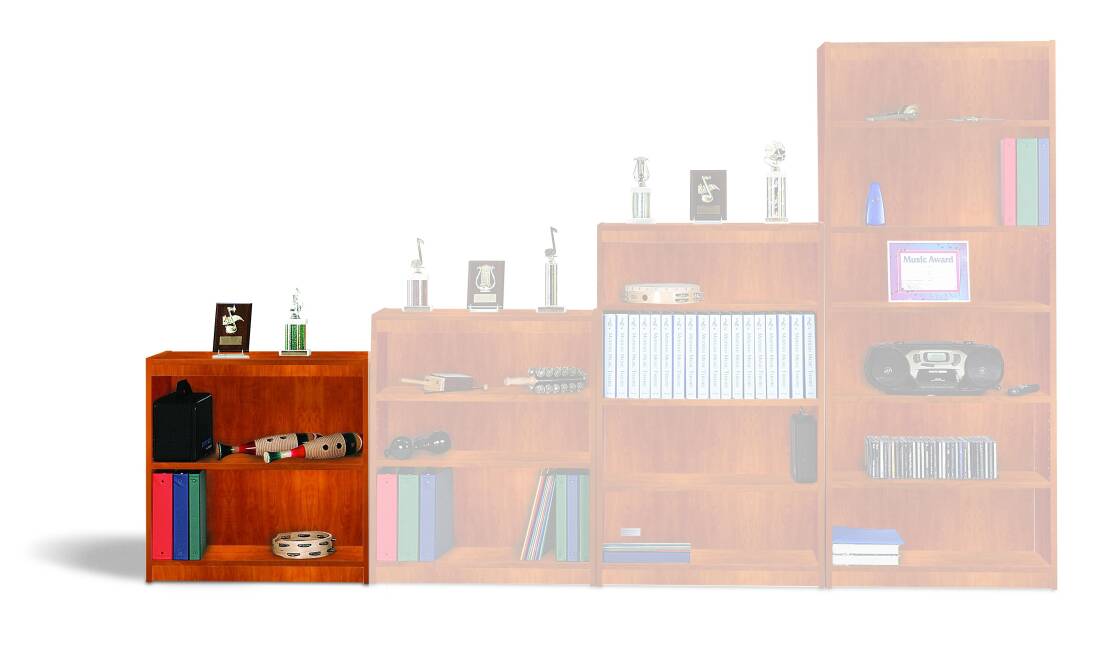 30\'\' Music Storage Bookcase - Cherry