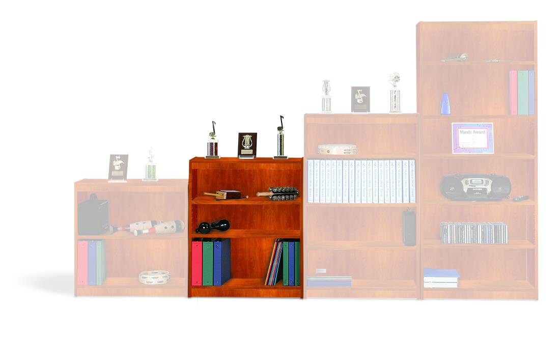 36\'\' Music Storage Bookcase - Cherry