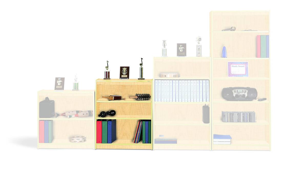 36\'\' Music Storage Bookcase - Fusion Maple