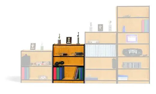 Wenger - 36 Music Storage Bookcase - Solar Oak