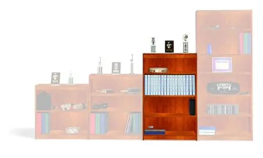 Wenger - 48 Music Storage Bookcase - Cherry