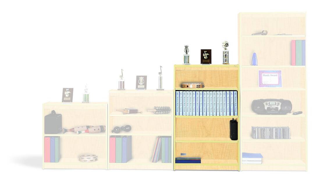 48\'\' Music Storage Bookcase - Fusion Maple