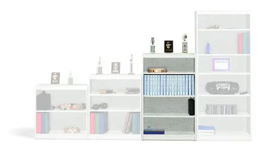 Wenger - 48 Music Storage Bookcase - Pebble