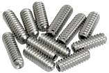 Fender - American Vintage Stratocaster\/Telecaster Bridge Saddle Height Adjustment Screws (12) - Nickel