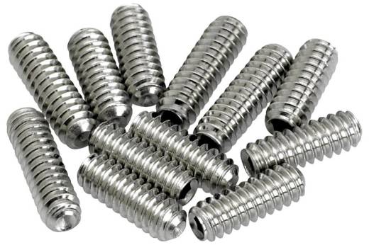 Fender - American Vintage Stratocaster/Telecaster Bridge Saddle Height Adjustment Screws (12) - Nickel