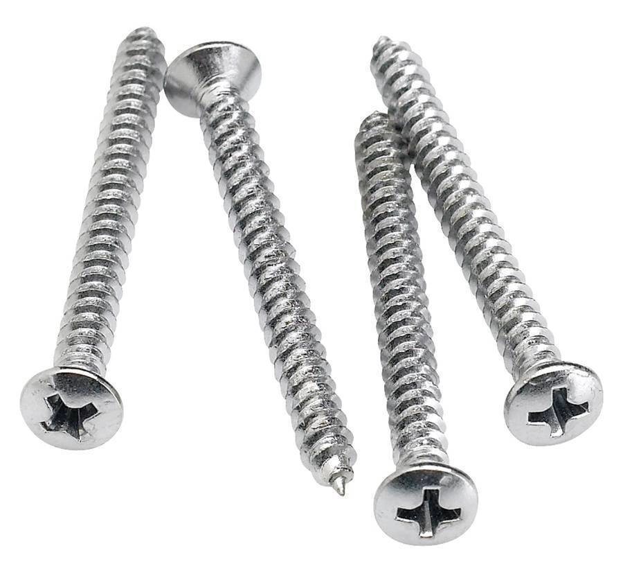 Neck Mounting Screws - Chrome (4)