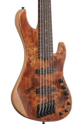 MDM 6-String Electric Bass with Bag - Natural Mocha Low Gloss