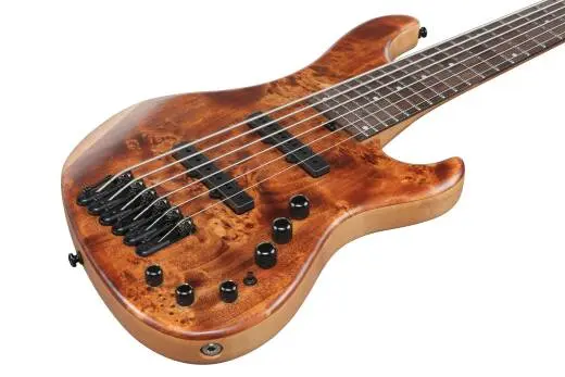 MDM 6-String Electric Bass with Bag - Natural Mocha Low Gloss