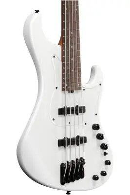 MDM 5-String Electric Bass with Bag - Pearl White