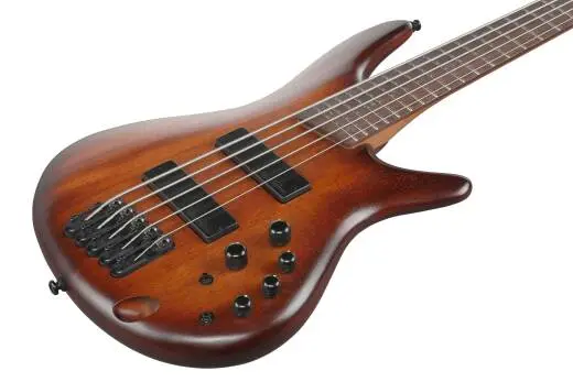 SR Standard 5-String Electric Bass - Mahogany Brown Burst Low Gloss