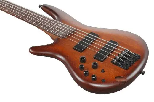 SR Standard 5-String Electric Bass Left Handed - Mahogany Brown Burst Low Gloss