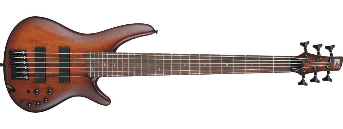 SR Standard 6-String Electric Bass - Mahogany Brown Burst Low Gloss