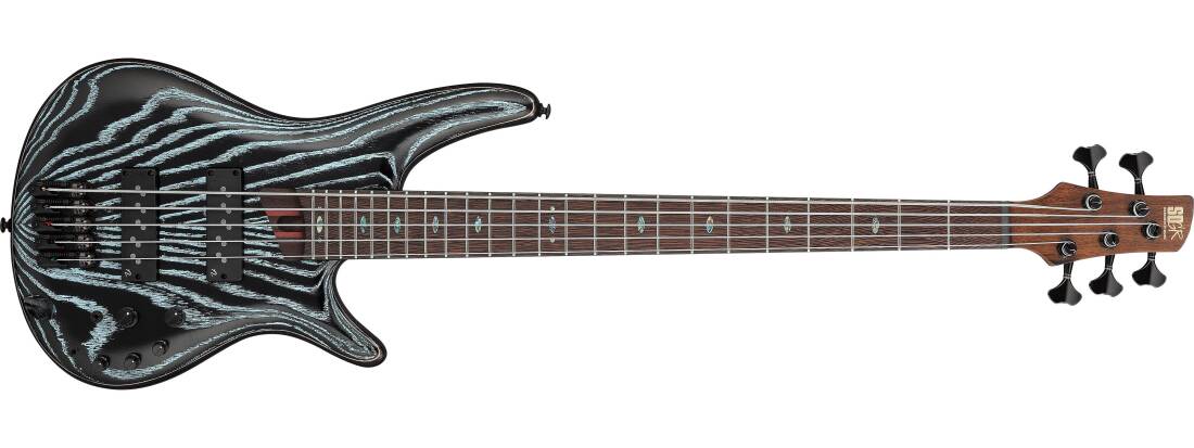 SR Premium 5-String Electric Bass with Bag - Aqua Wave Low Gloss