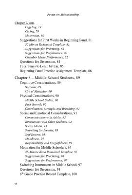 Elementary and Middle School Band with a Focus on Musicianship - Conway - Text