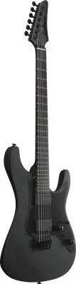 AZ Iron Label 6-String Electric Guitar - Black Flat