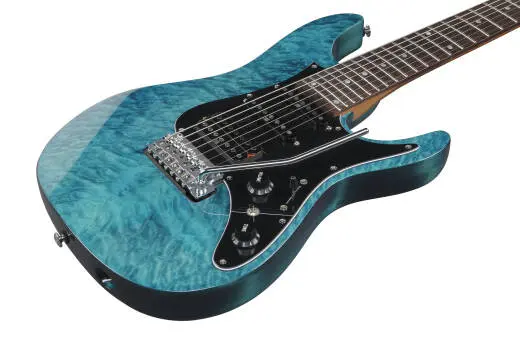 AZ Premium 7-String Electric Guitar with Gigbag - Cosmic Blue