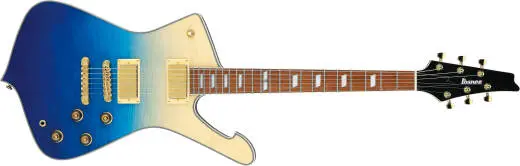 Ibanez - Iceman 6-String Electric Guitar with Gigbag - Transparent Blue Gradation