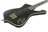 ICB 4-String Electric Bass with Gigbag - Black Flat