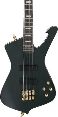 ICB 4-String Electric Bass with Gigbag - Black Flat