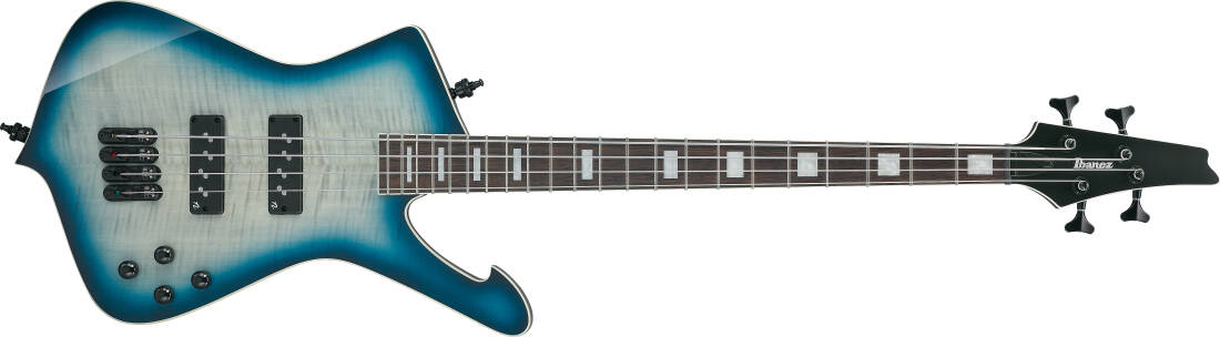 ICB 4-String Electric Bass with Gigbag - Cosmic Blue Starburst