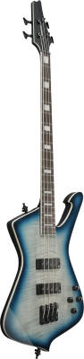 ICB 4-String Electric Bass with Gigbag - Cosmic Blue Starburst