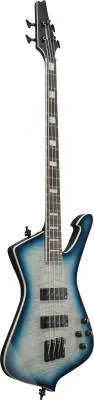 ICB 4-String Electric Bass with Gigbag - Cosmic Blue Starburst