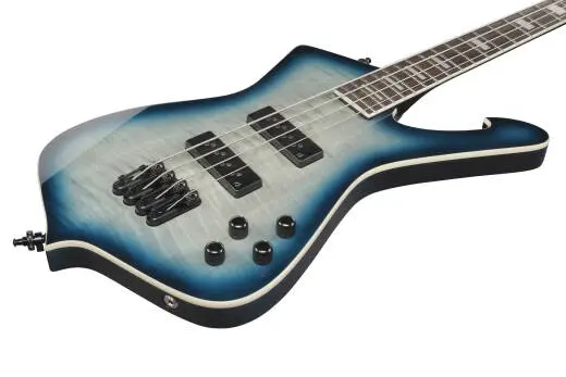 ICB 4-String Electric Bass with Gigbag - Cosmic Blue Starburst