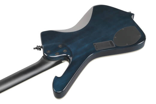 ICB 4-String Electric Bass with Gigbag - Cosmic Blue Starburst