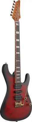 Kiko Loureiro Signature 6-String Electric Guitar with Hardshell Case - Ruby Red Sunburst Flat