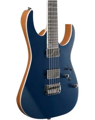RG Prestige Electric Guitar with Case - Dark Tide Blue Flat