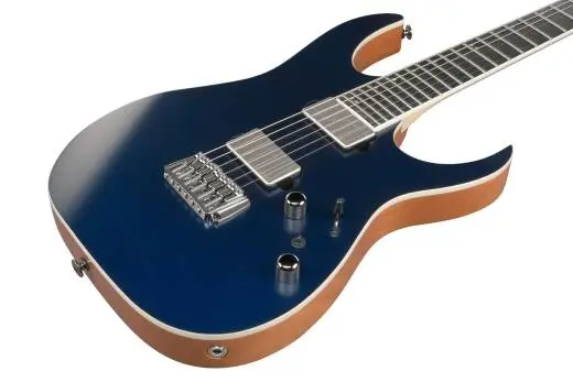 RG Prestige Electric Guitar with Case - Dark Tide Blue Flat