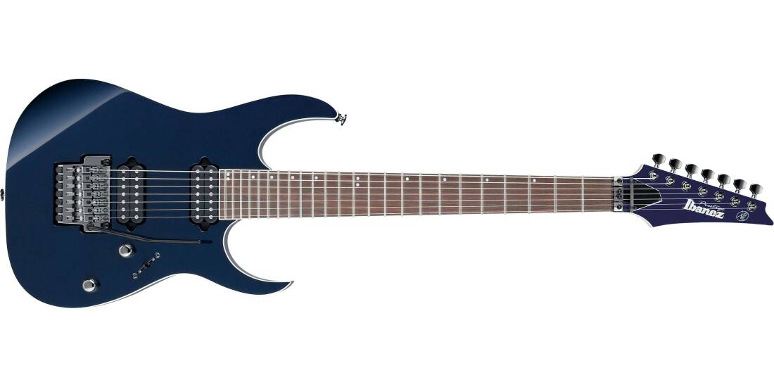 RG Prestige 7-String Electric Guitar with Case - Dark Tide Blue