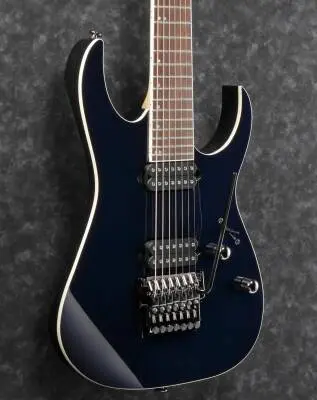 RG Prestige 7-String Electric Guitar with Case - Dark Tide Blue